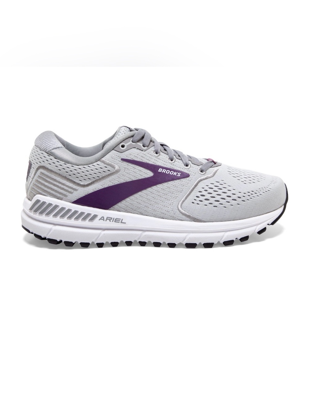 Brooks Ariel Women's Light Gray and Purple Running Shoe